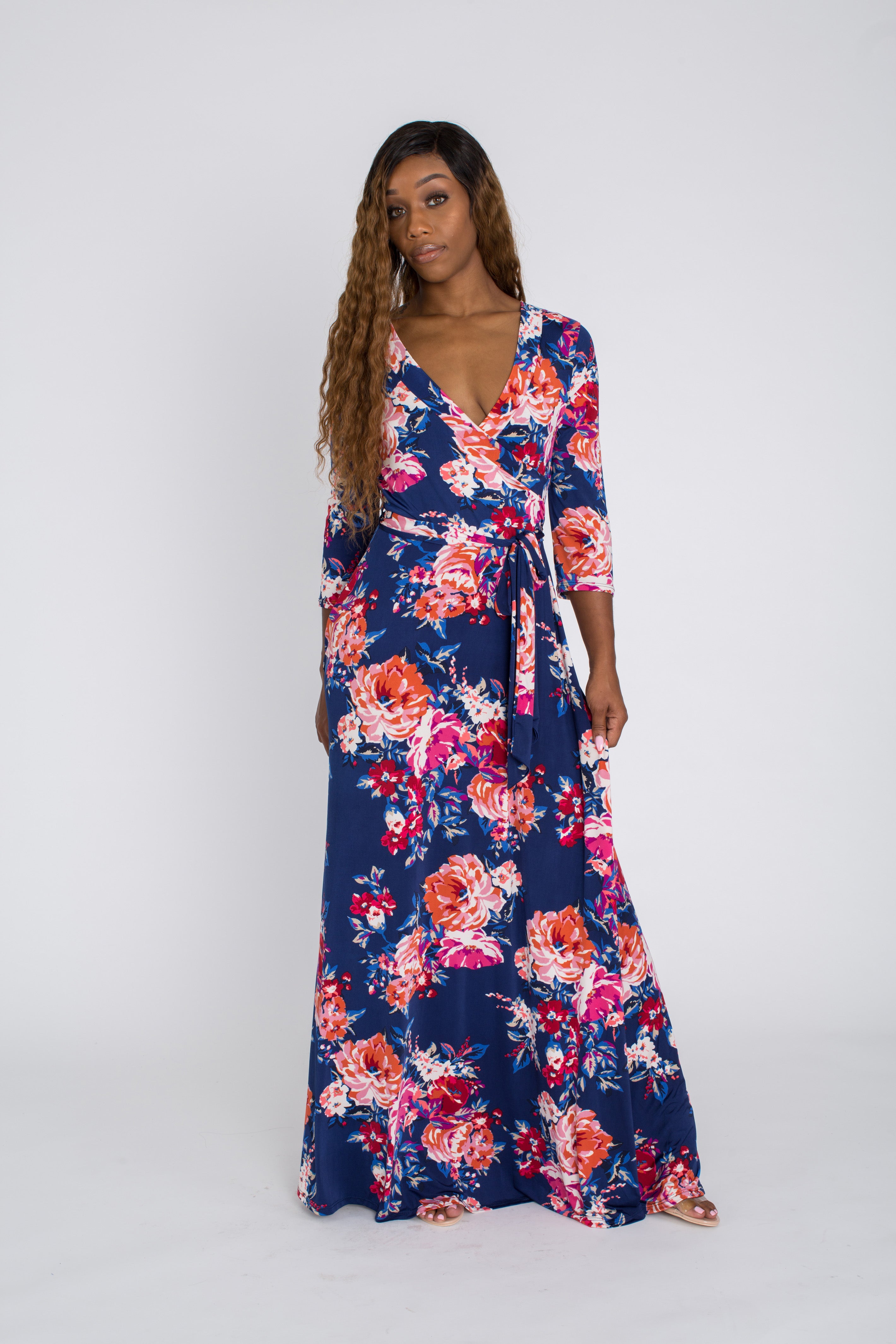 Rosebud Wrap Dress