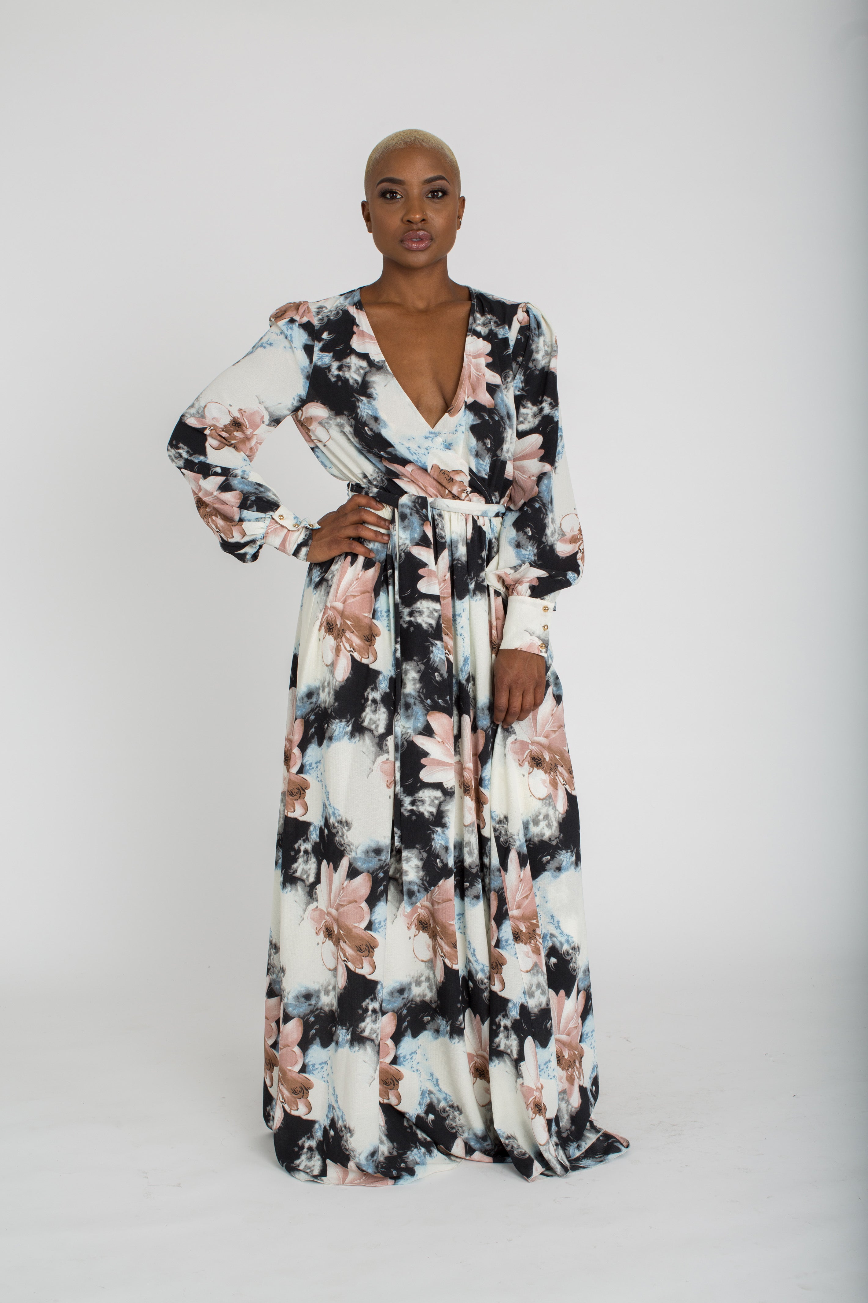 Midnight Love Wrap Dress
