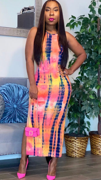 Sassy Classy Tie Dye Dress (2 Colors) – MaxiRay Boutique