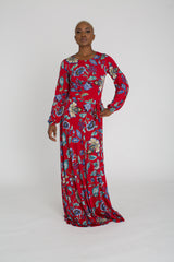 Leafy Long Sleeve Maxi