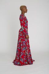 Leafy Long Sleeve Maxi
