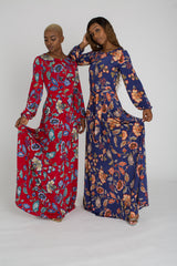 Leafy Long Sleeve Maxi