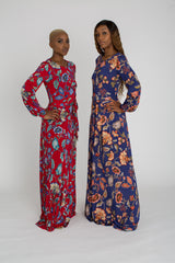 Leafy Long Sleeve Maxi