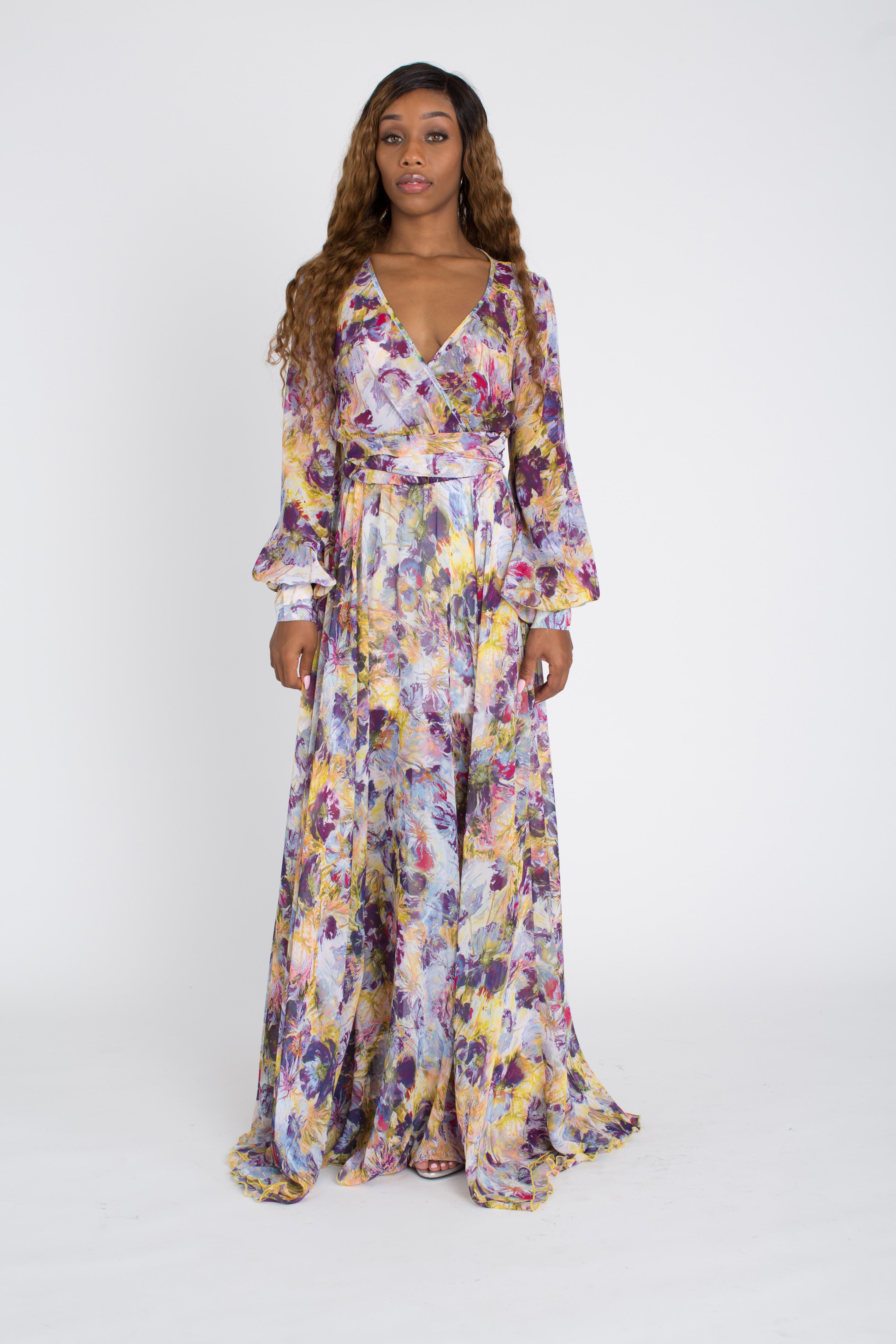 Lavender Wrap Dress – MaxiRay Boutique