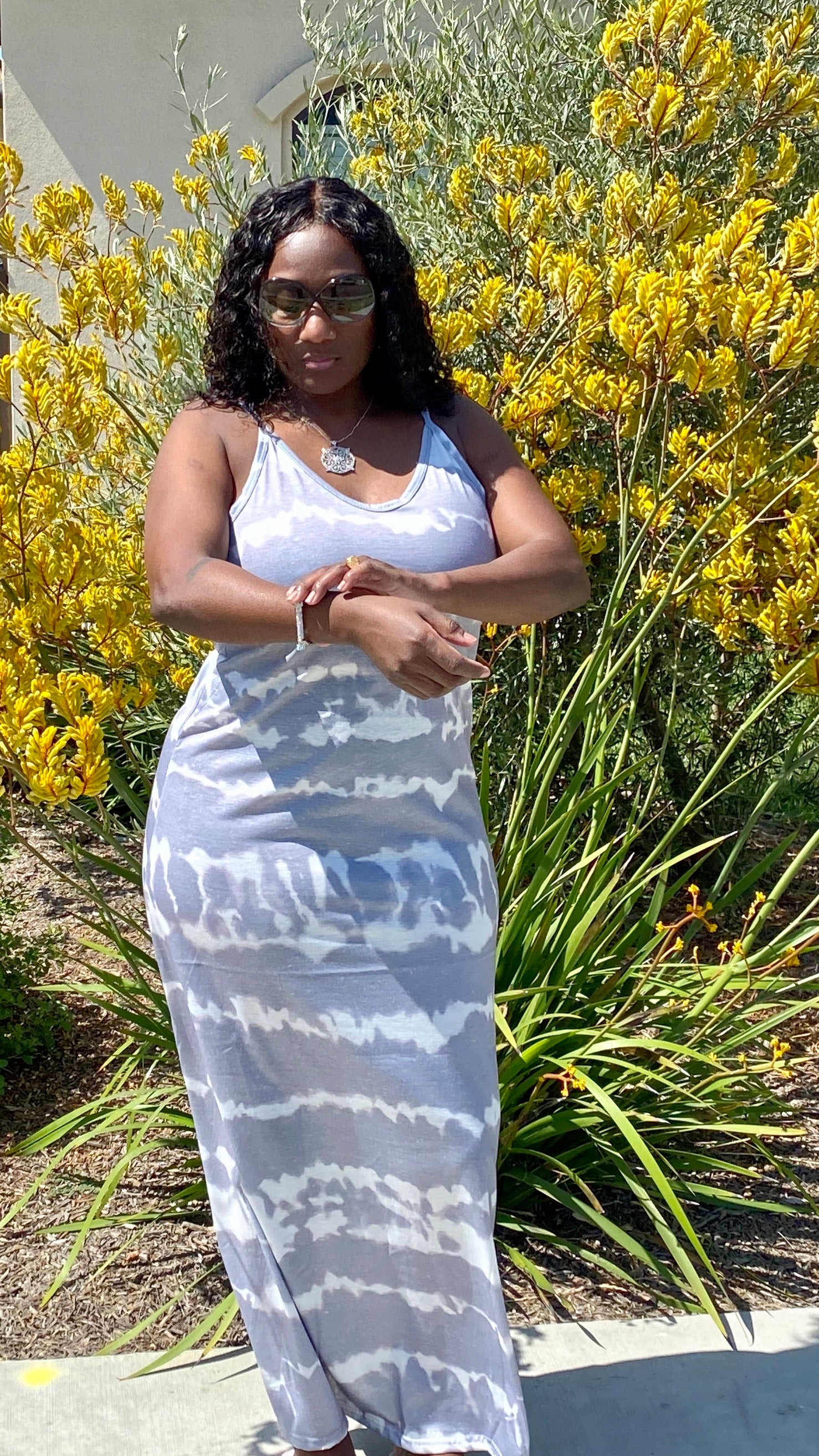 tie dye cotton maxi dress Shifted Thoughts Tie Dye Maxi Dress FINAL SALE
