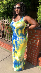 Blue Sunshine Tank Dress